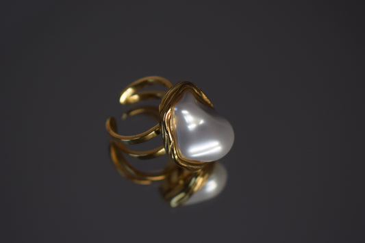 Livaxx Pearl Ring Gold