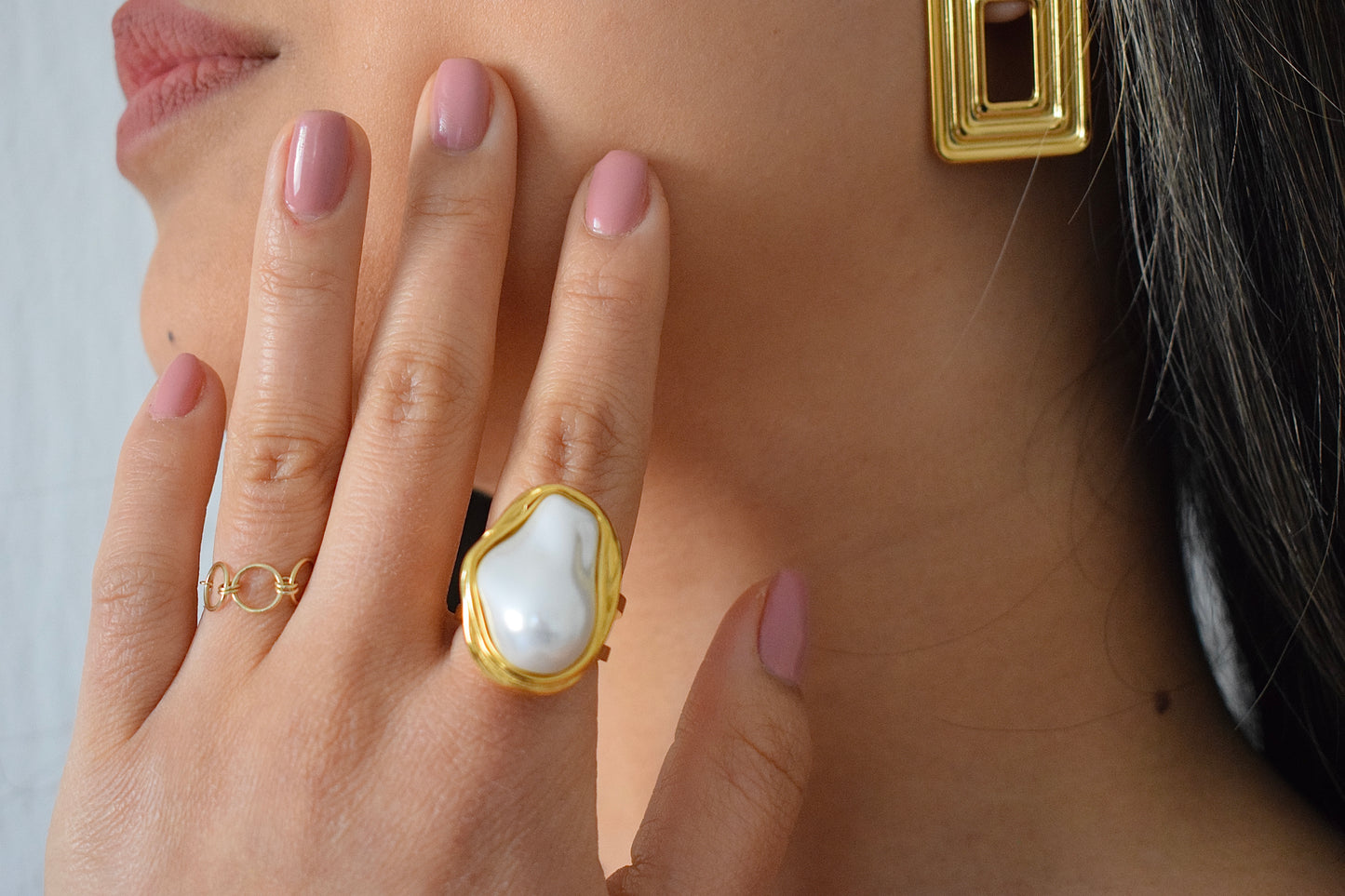 Livaxx Pearl Ring Gold